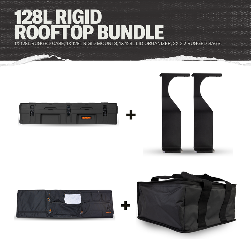 128L Rigid Rooftop Bundle contents