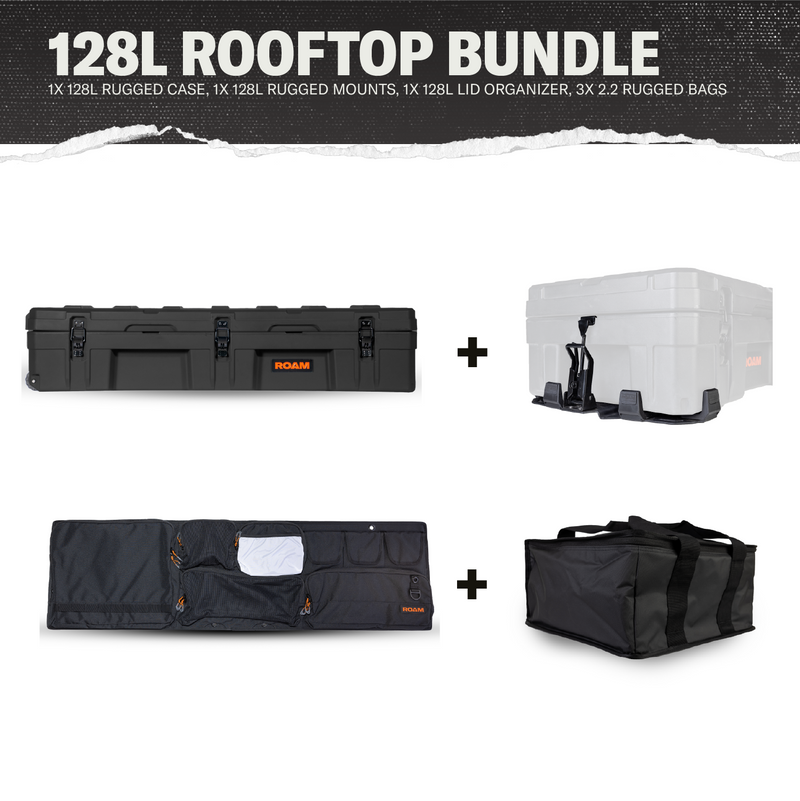 128L Rugged Rooftop Bundle contents