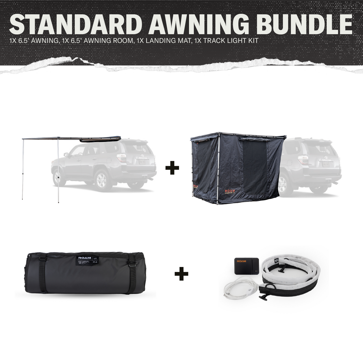 ROAM Standard 6.5' Awning Bundle enlarged image 1