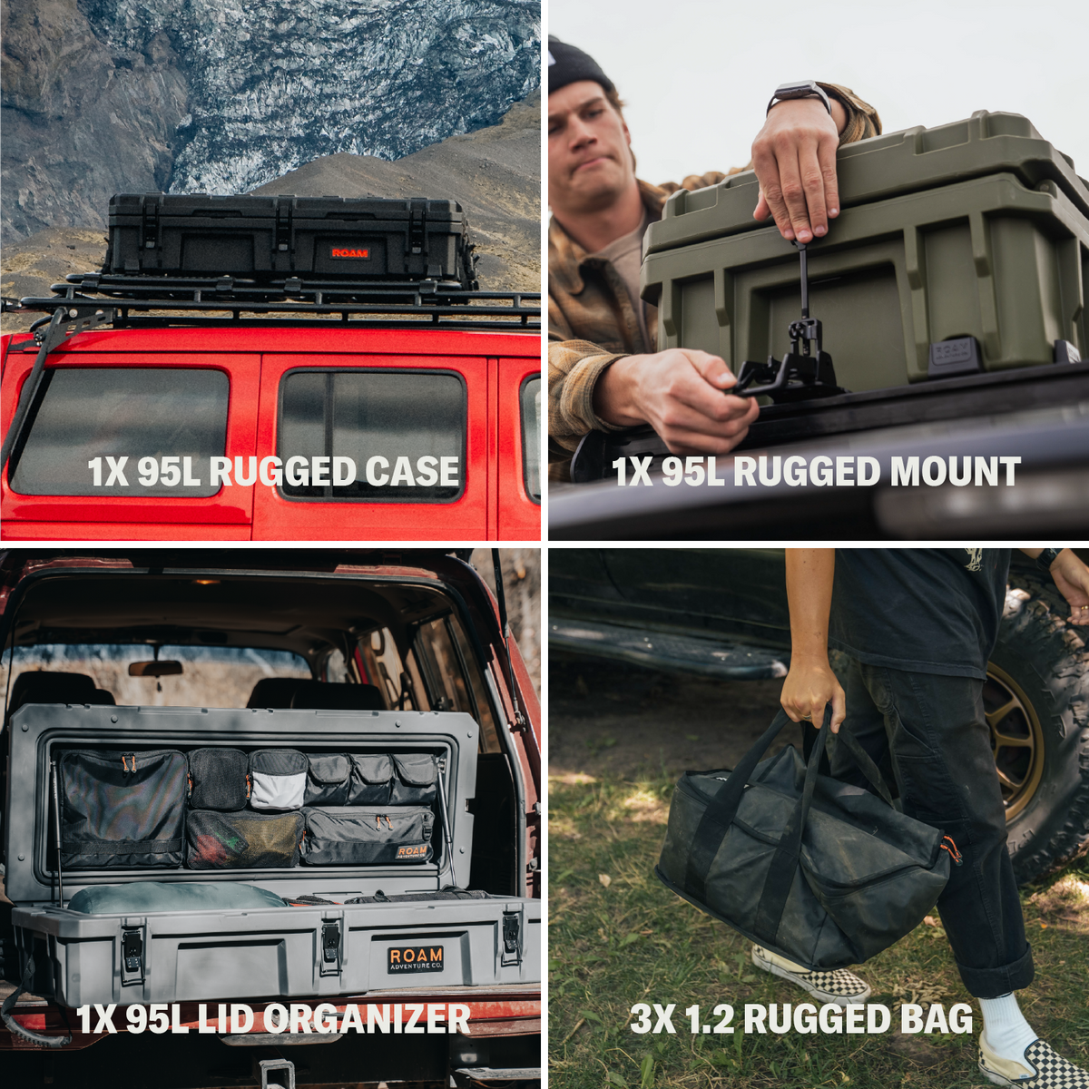 ROAM 95L Rooftop Bundle - Black enlarged image 2