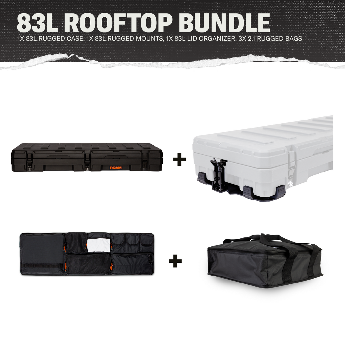 ROAM 83L Rooftop Bundle - Slate enlarged image 1