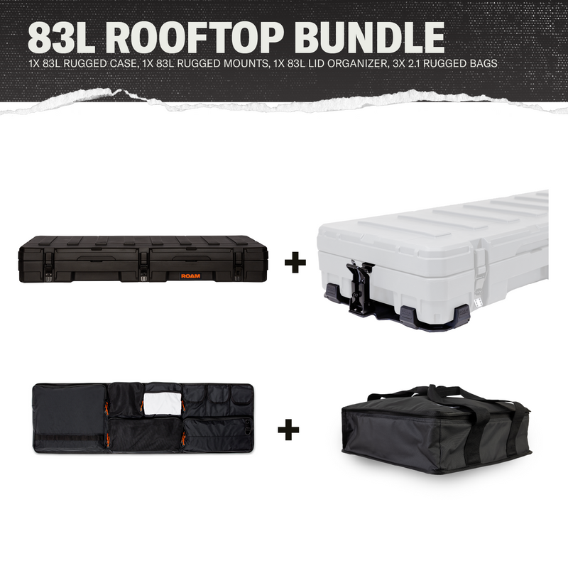 83L Rugged Rooftop Bundle contents