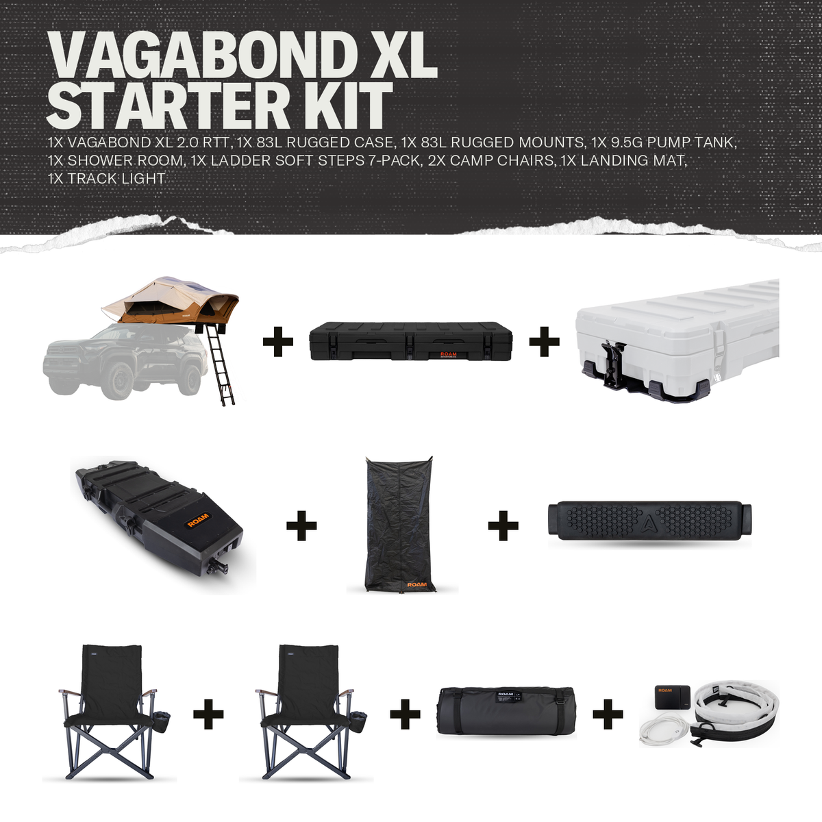 Offroad Vagabond XL Starter Kit contents