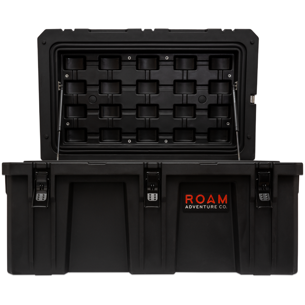 ROAM 160L Rugged Case - heavy-duty storage box shown in black enlarged image 2