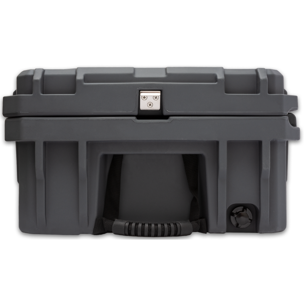 ROAM 95L Rugged Case — large low-profile durable storage box with Nylon rope handles, bottle opener and drain plug enlarged image 9