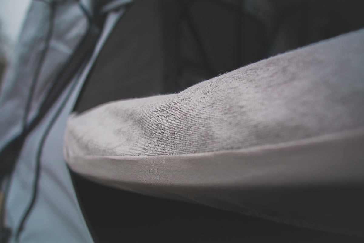 Waterproof terrycloth cover for the Vagabond Rooftop Tent foam mattress enlarged image 5